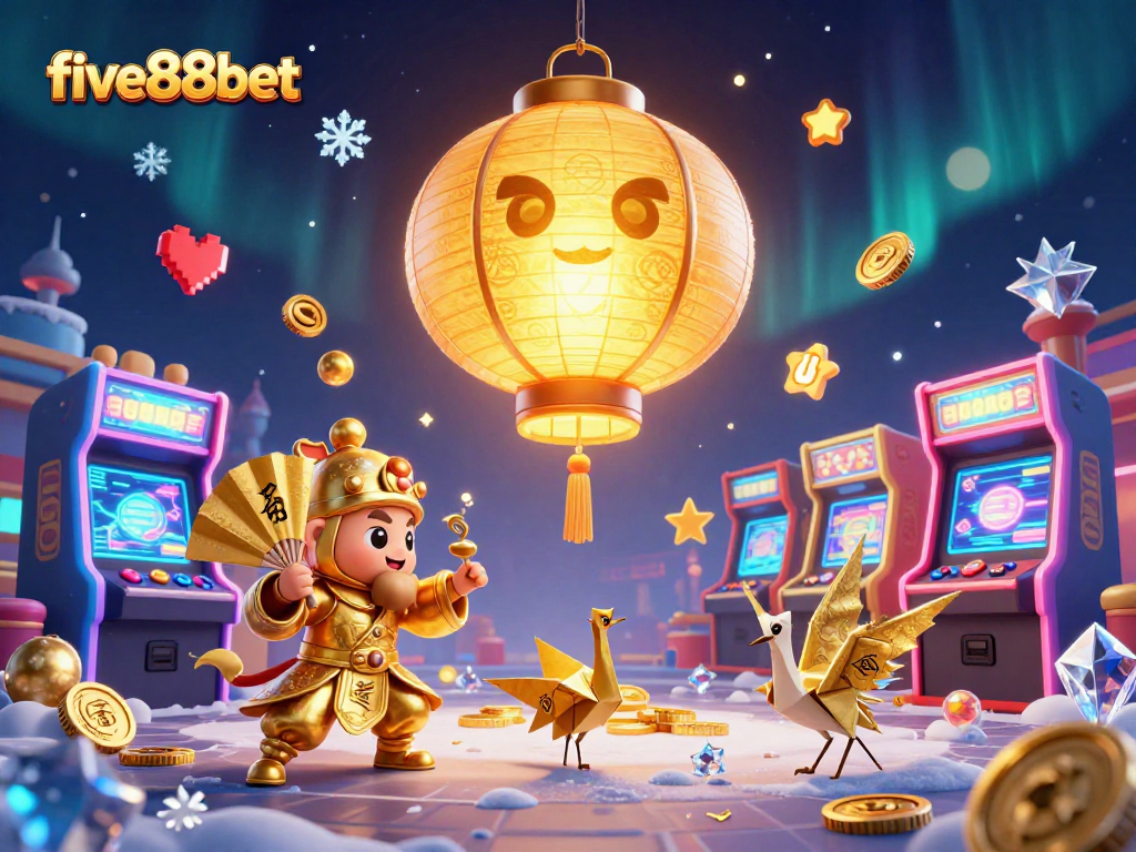 Experience the vibrant action at five88bet casino with glowing spirits and gaming excitement.