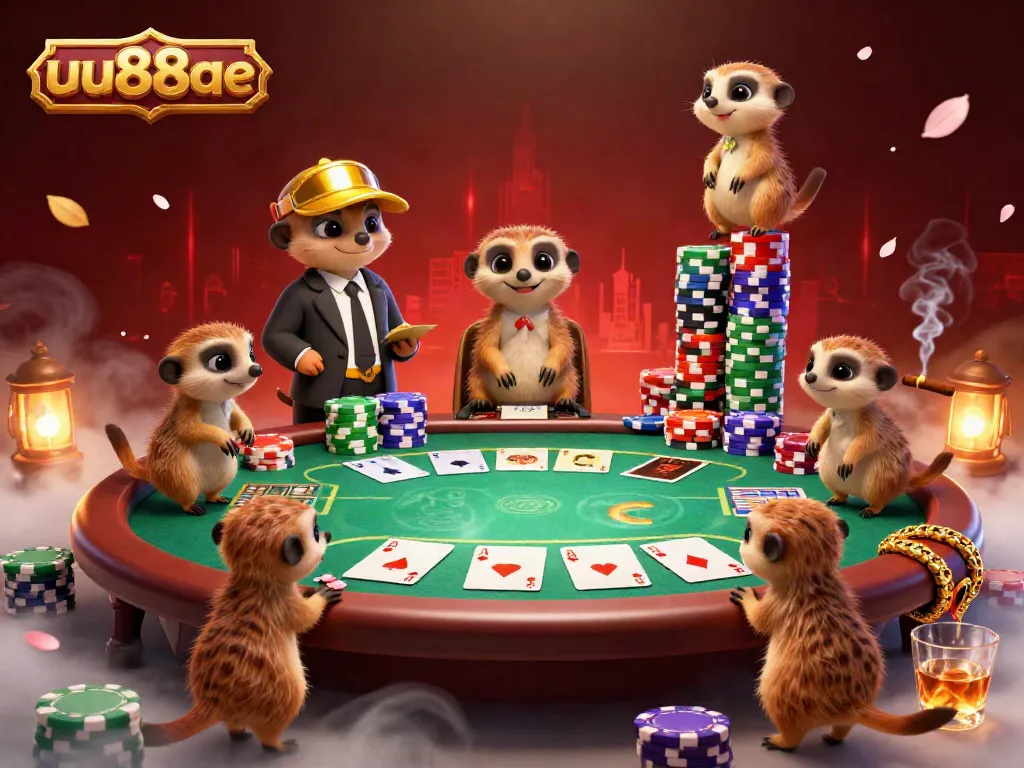 Experience thrilling gameplay with a 3D meerkat casino scene, showcasing uu88ae's unique charm and excitement.