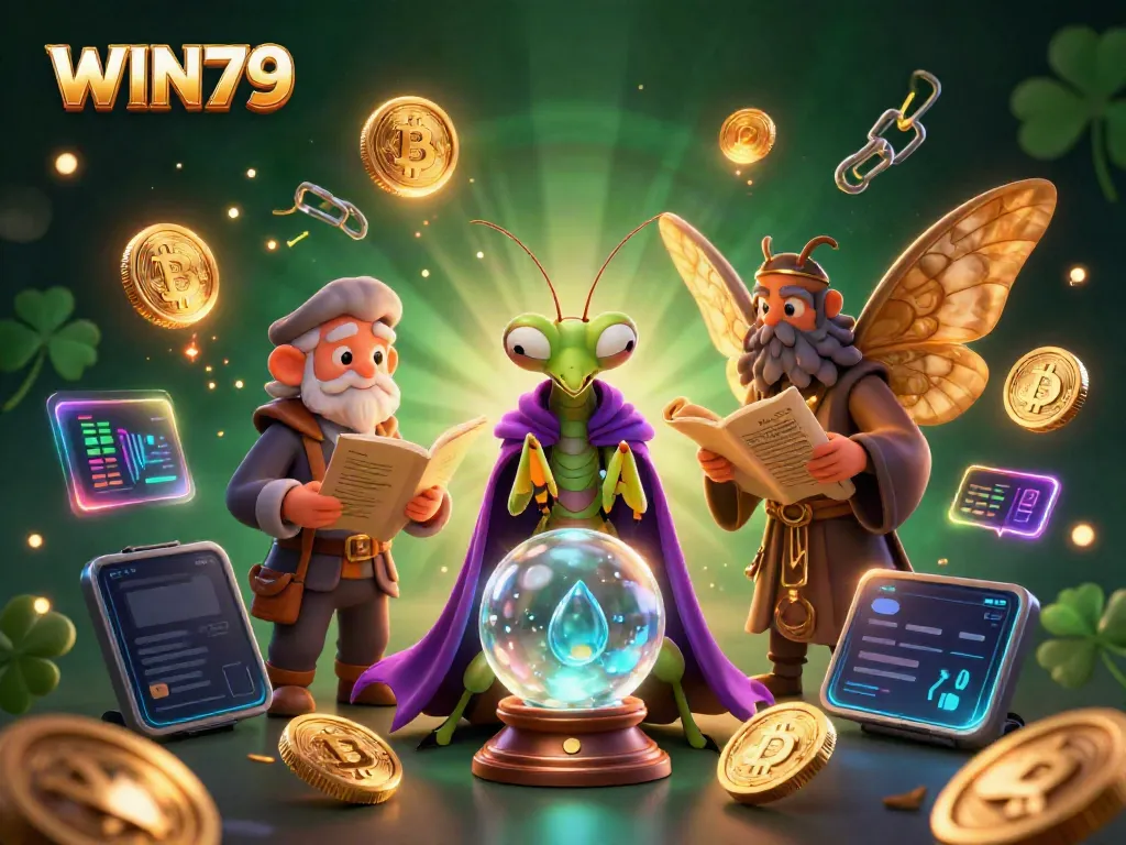 Experience thrills with WIN79 in a vibrant, mystical casino setting featuring exciting gaming elements.