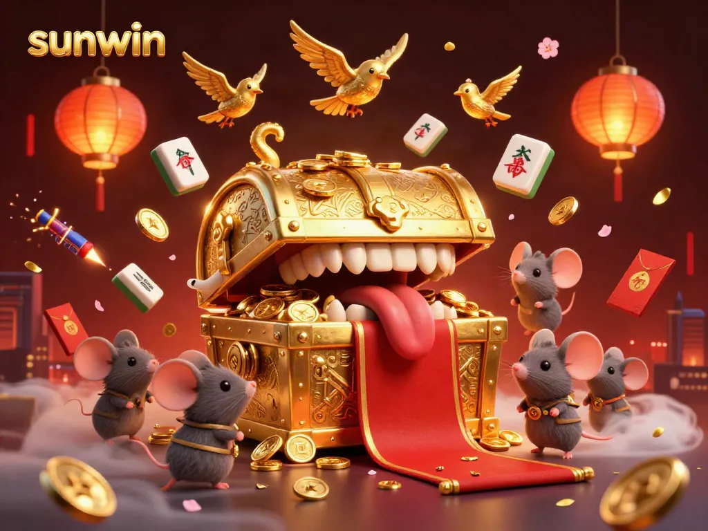 Engage with sunwin treasures as mice explore a vibrant 3D casino adventure filled with riches.